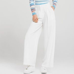 Storets White Wide Leg Trousers